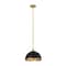 Z-Lite Landry 1 Light Pendant, Matte Black & Rubbed Brass 1004P14-MB-RB - alternate 3